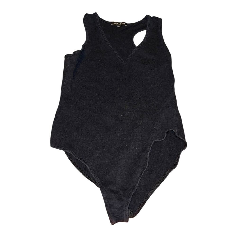 Kendall & Kylie Black Bodysuit Razorback Size S